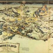 El primer mapa de Disneyland, dibujado por Walt Disney
